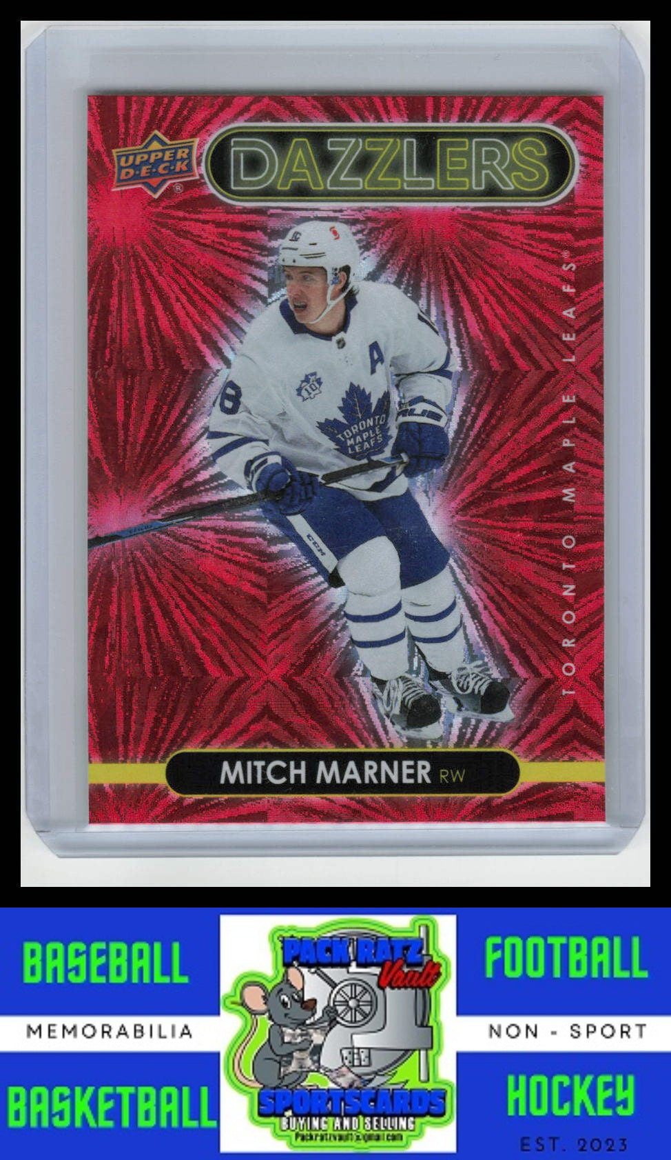 2021 Upper Deck #DZ-41 Mitch Marner Dazzlers Pink NM