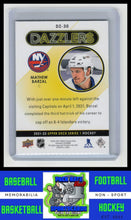 Load image into Gallery viewer, 2021 Upper Deck #DZ-30 Mathew Barzal Dazzlers Blue NM