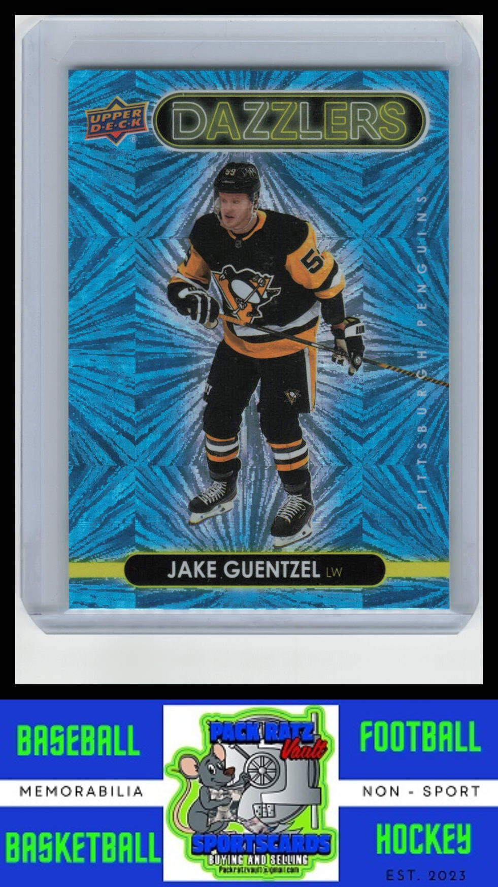 2021 Upper Deck #DZ-36 Jake Guentzel Dazzlers Pink NM