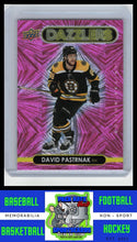 Load image into Gallery viewer, 2021 Upper Deck #DZ-5 David Pastrnak Dazzlers Orange NM