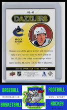 Load image into Gallery viewer, 2021 Upper Deck #DZ-43 Brock Boeser Dazzlers Red NM