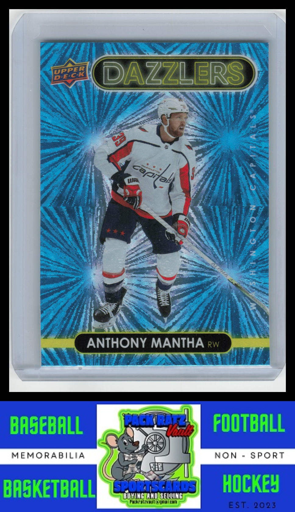 2021 Upper Deck #DZ-48 Anthony Mantha Dazzlers Pink NM