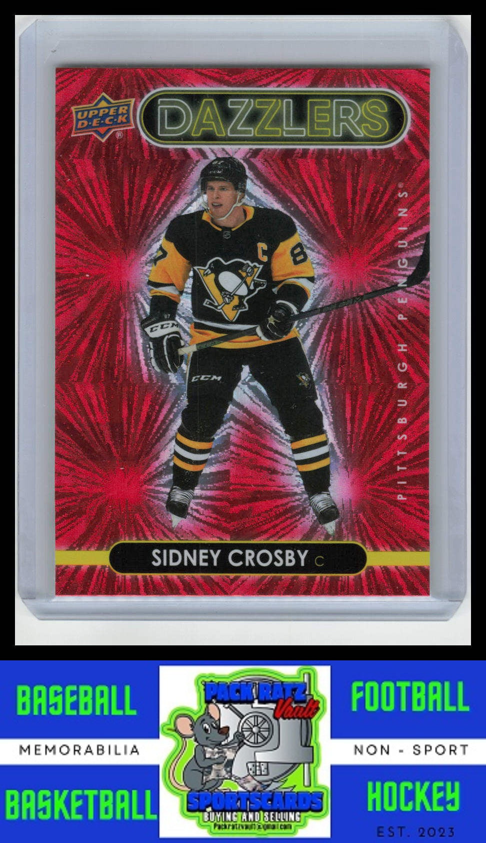 2021 Upper Deck #DZ-35 Sidney Crosby Dazzlers Green NM