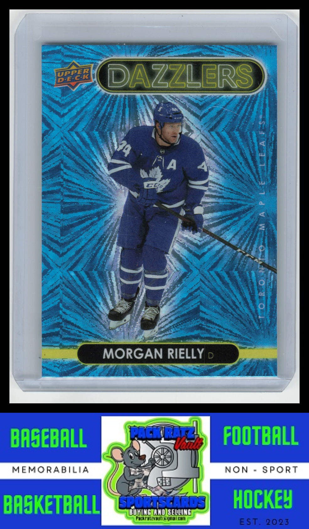 2021 Upper Deck #DZ-42 Morgan Rielly Dazzlers Pink NM