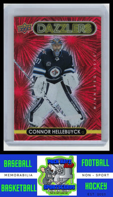 2021 Upper Deck #DZ-50 Connor Hellebuyck Dazzlers Pink NM