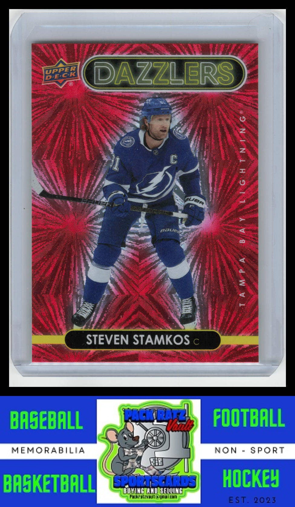 2021 Upper Deck #DZ-39 Steven Stamkos Dazzlers Blue NM