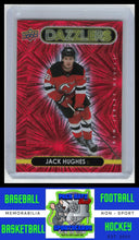 Load image into Gallery viewer, 2021 Upper Deck #DZ-28 Jack Hughes Dazzlers Orange NM