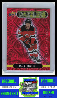 2021 Upper Deck #DZ-28 Jack Hughes Dazzlers Orange NM