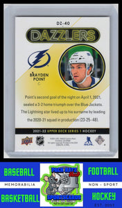 2021 Upper Deck #DZ-40 Brayden Point Dazzlers Red NM