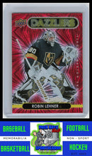 Load image into Gallery viewer, 2021 Upper Deck #DZ-45 Robin Lehner Dazzlers Pink NM