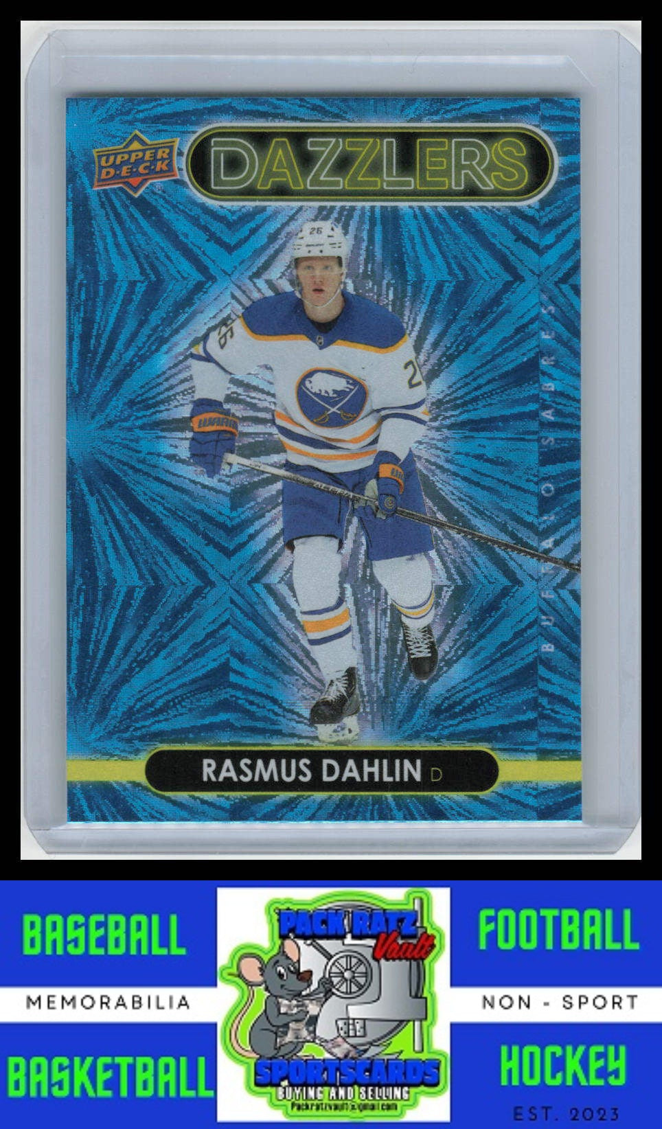 2021 Upper Deck #DZ-7 Rasmus Dahlin Dazzlers Pink NM