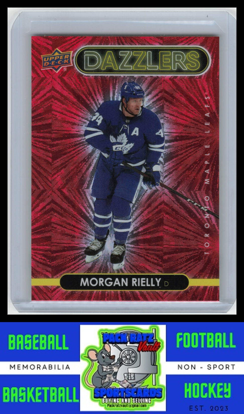 2021 Upper Deck #DZ-42 Morgan Rielly Dazzlers Red NM