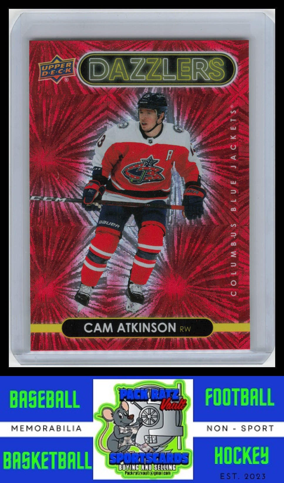 2021 Upper Deck #DZ-130 Cam Atkinson Dazzlers Pink NM