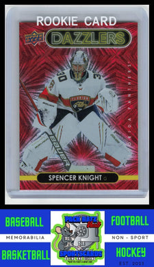 2021 Upper Deck #DZ-21 Spencer Knight Dazzlers Red NM