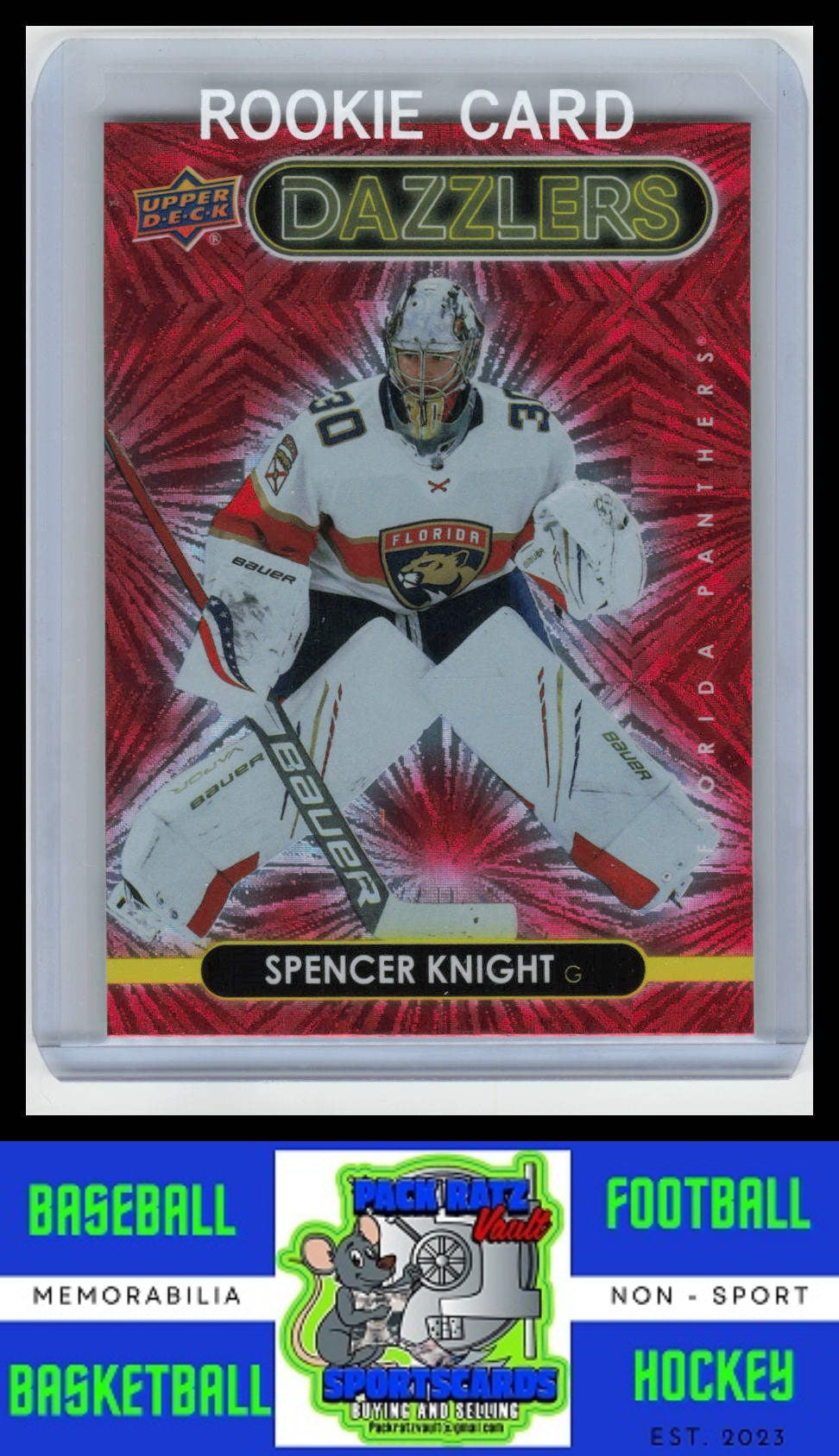 2021 Upper Deck #DZ-21 Spencer Knight Dazzlers Red NM