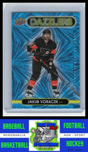 Load image into Gallery viewer, 2021 Upper Deck #DZ-34 Jakub Voracek Dazzlers Green NM