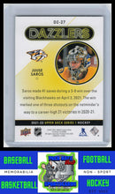 Load image into Gallery viewer, 2021 Upper Deck #DZ-27 Juuse Saros Dazzlers Blue NM