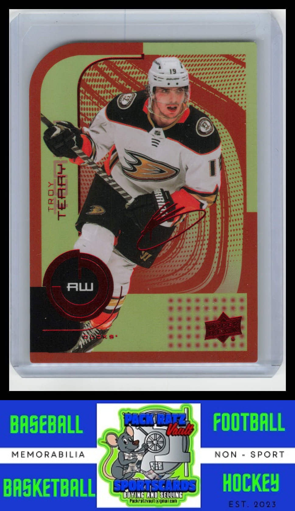 2022 Upper Deck MVP #9 Troy Terry Colors and Contours NM