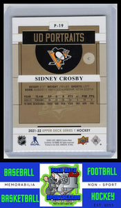 2021 Upper Deck #P-19 Sidney Crosby UD Portraits NM