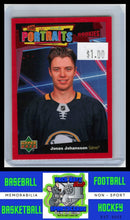 Load image into Gallery viewer, 2020 Upper Deck #P-92 Jonas Johansson UD Portraits NM