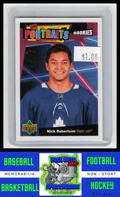 2020 Upper Deck #P-76 Nick Robertson UD Portraits NM