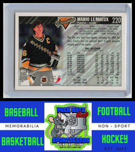 1993 Topps Premier #220 Mario Lemieux Gold NM