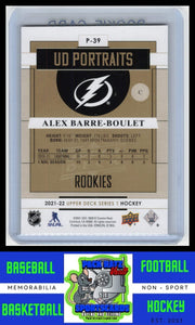 2021 Upper Deck #P-39 Alex Barre-Boulet UD Portraits NM