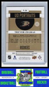 2021 Upper Deck #P-34 Trevor Zegras UD Portraits NM