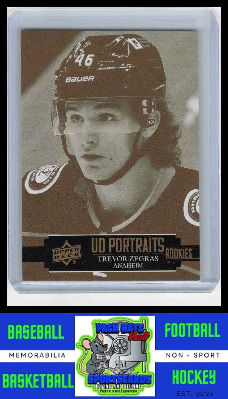 2021 Upper Deck #P-34 Trevor Zegras UD Portraits NM