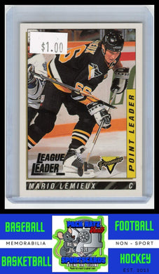 1993 Topps Premier #185 Mario Lemieux Gold NM