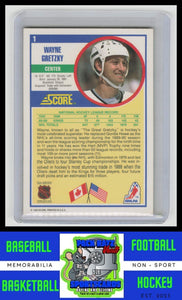 1990 Score Canadian #1 Wayne Gretzky NM