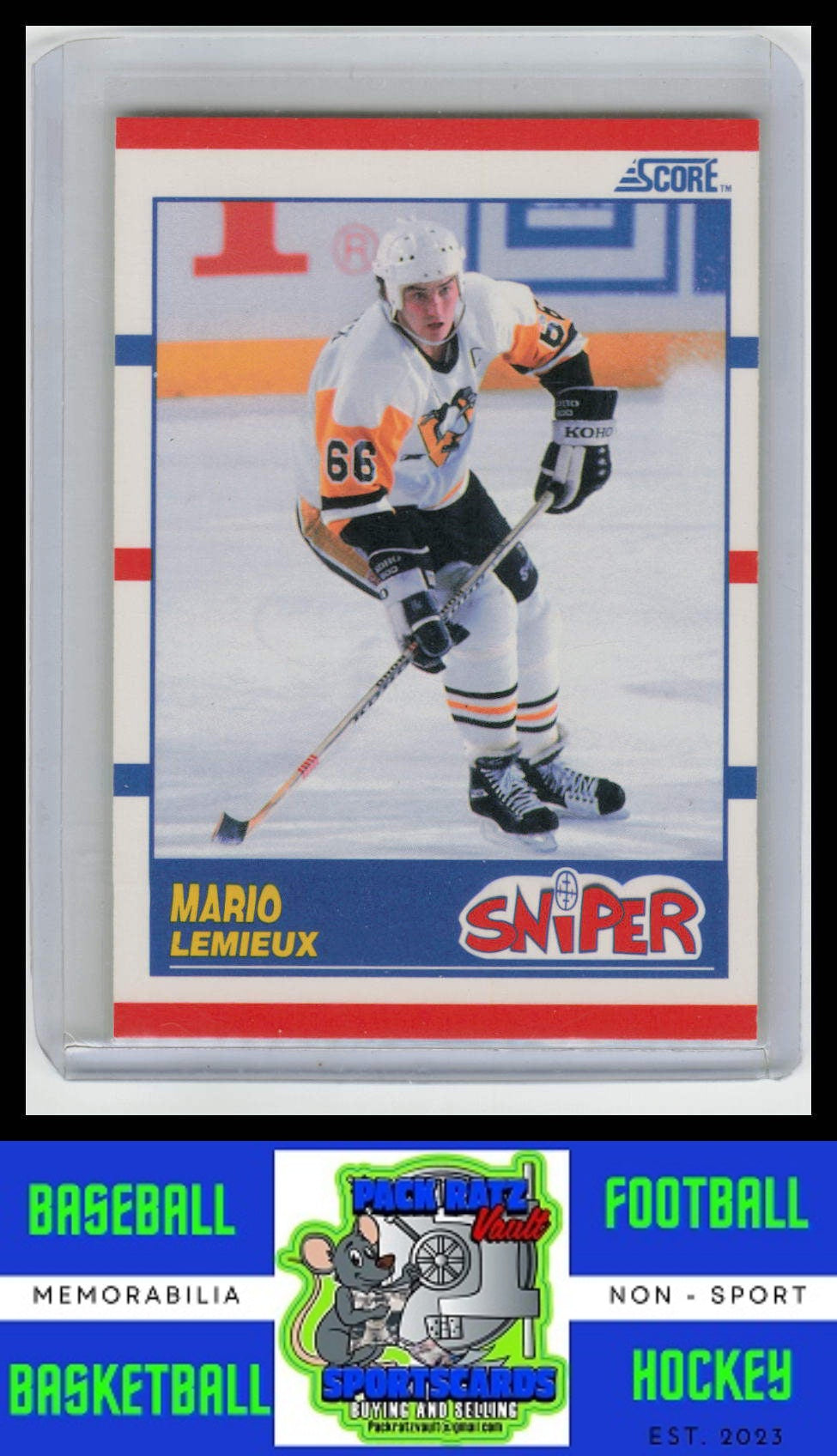 1990 Score American #337 Mario Lemieux NM