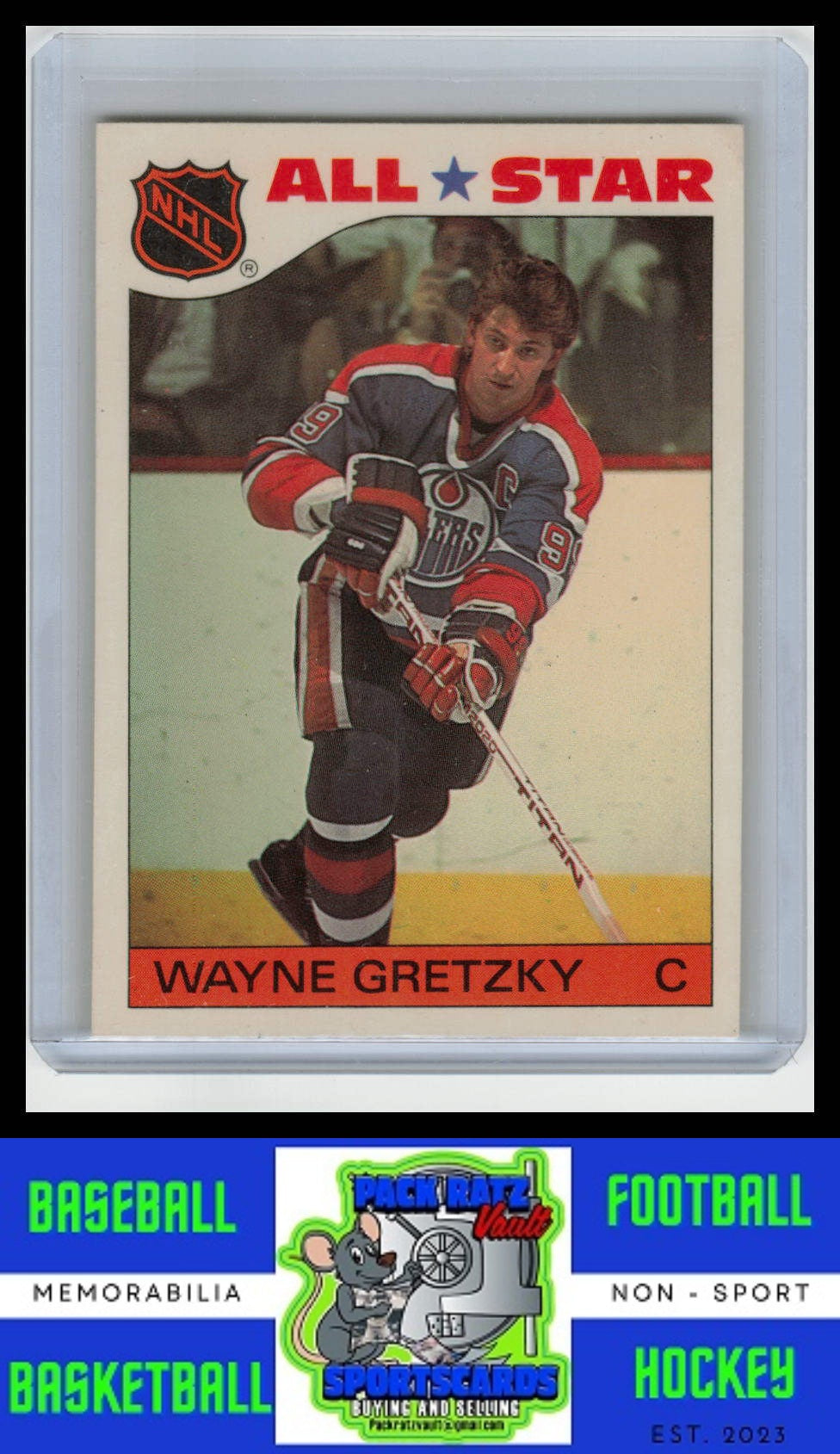 1985 Topps #2 Wayne Gretzky Sticker Inserts NM