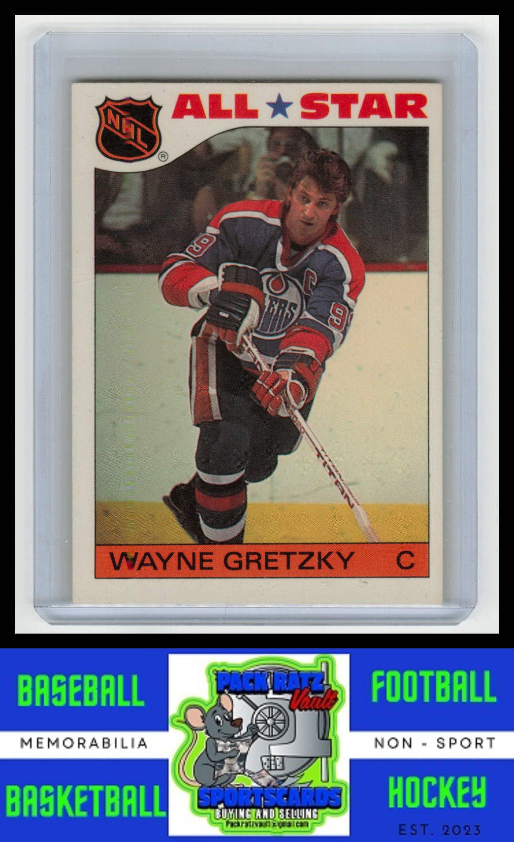 1985 Topps #2 Wayne Gretzky Sticker Inserts NM