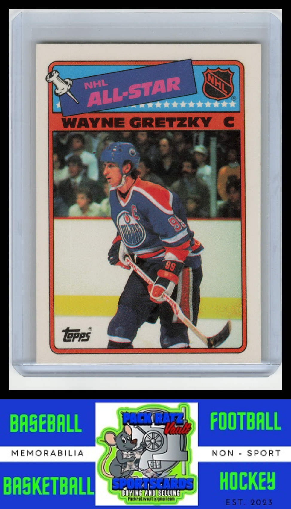 1988 Topps #8 Wayne Gretzky Sticker Inserts NM