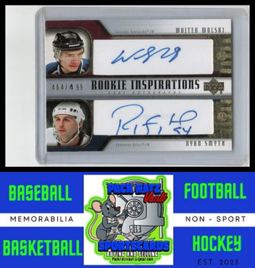 2005 Upper Deck Rookie Update #263 Wojtek Wolski / Ryan Smith AU, RC, SN499 NM