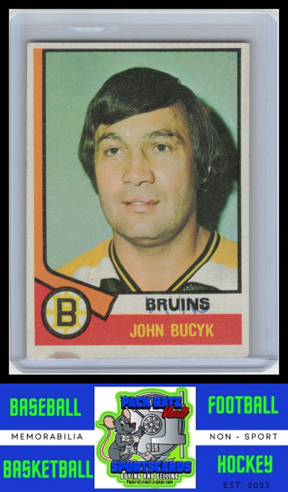 1974 Topps #239 Johnny Bucyk VG