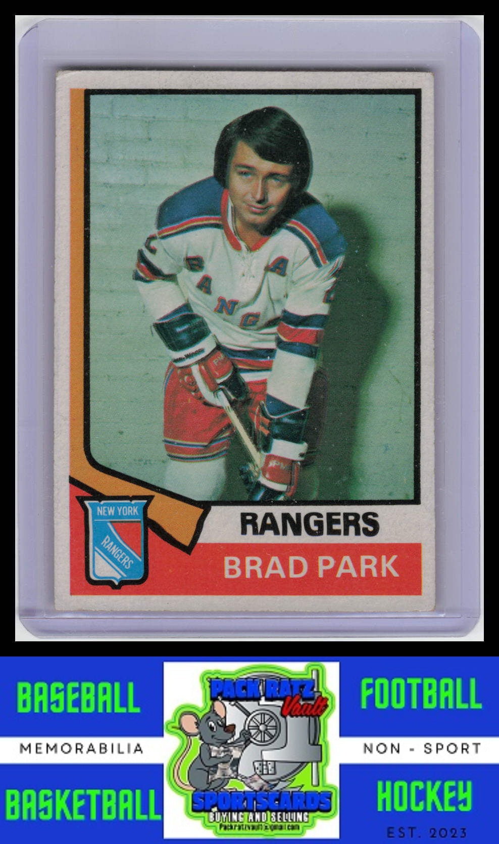 1974 Topps #50 Brad Park VG