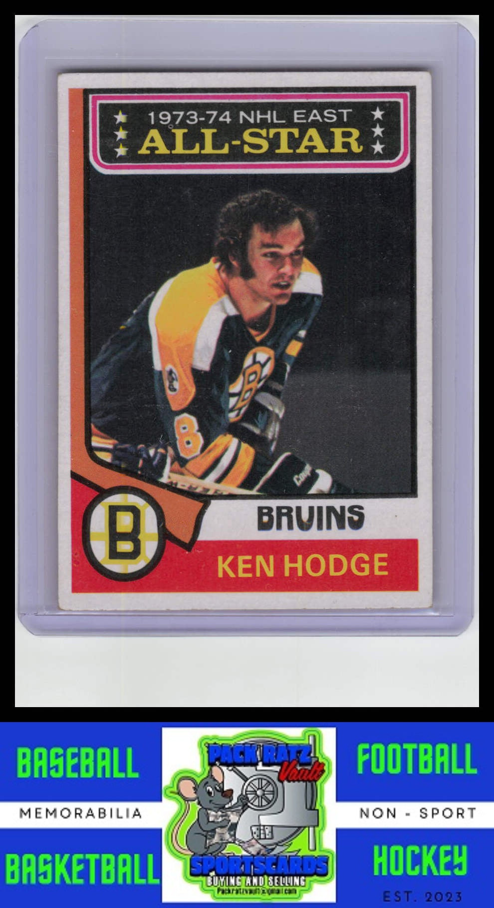 1974 Topps #128 Ken Hodge VG