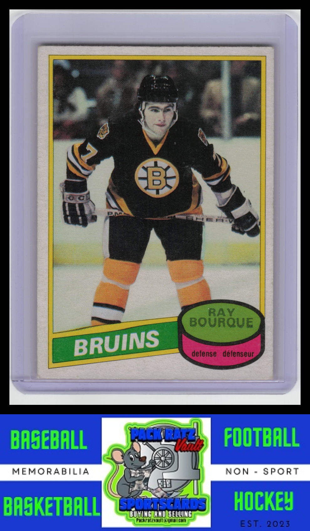 1980 Topps #140 Ray Bourque VG