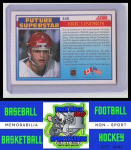 1990 Score Canadian #440 Eric Lindros VG