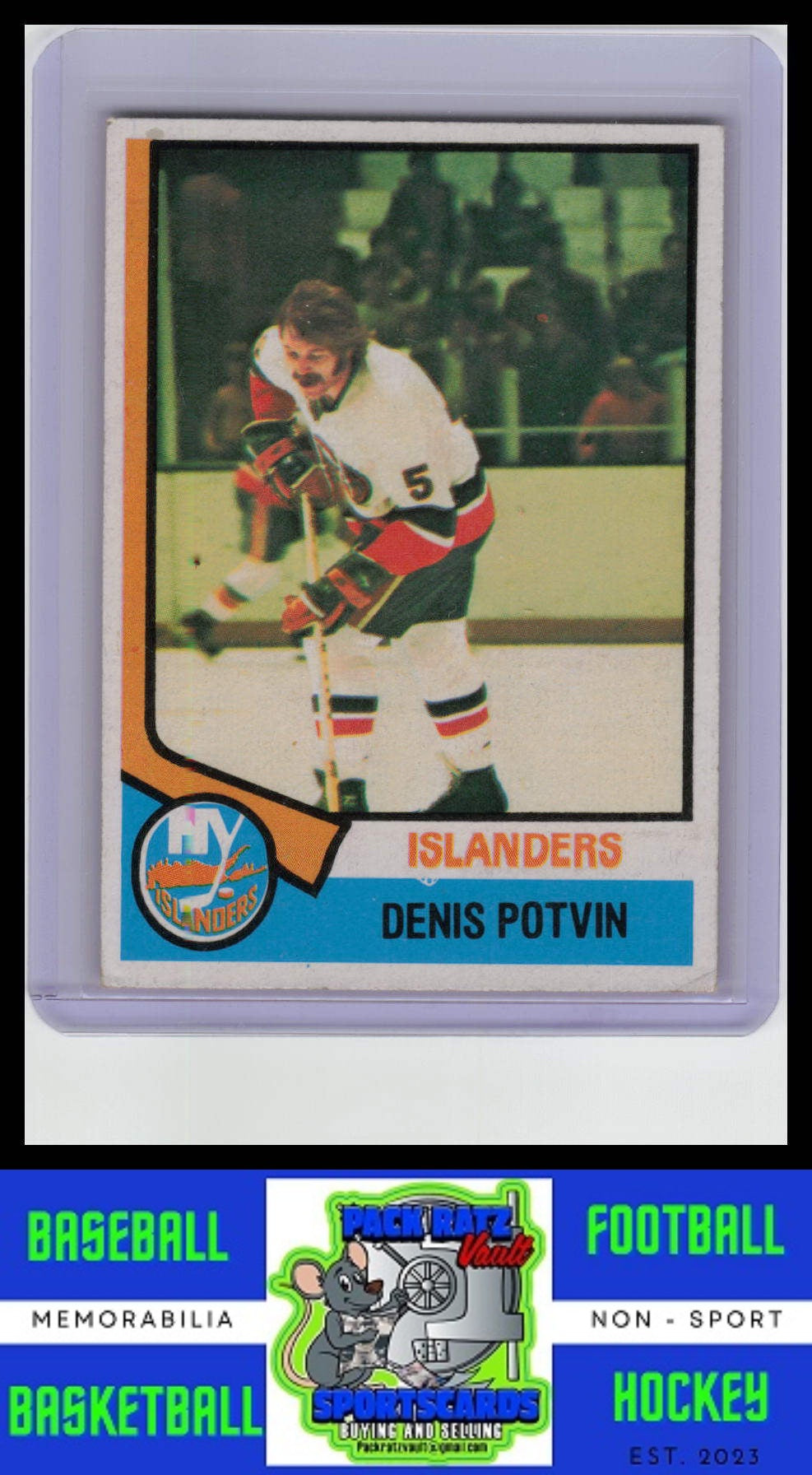 1974 Topps #195 Denis Potvin VG