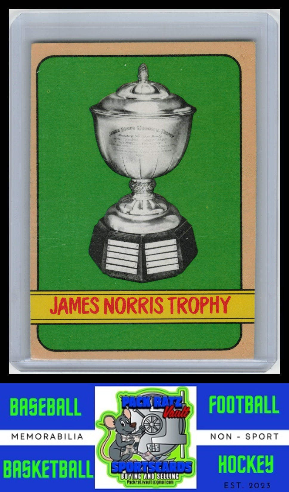 1972 Topps #172 James Norris Trophy VG