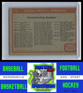 1972 Topps #173 Vezina Trophy VG