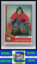 Load image into Gallery viewer, 1974 Topps #155 Ken Dryden VG/OC/Miscut