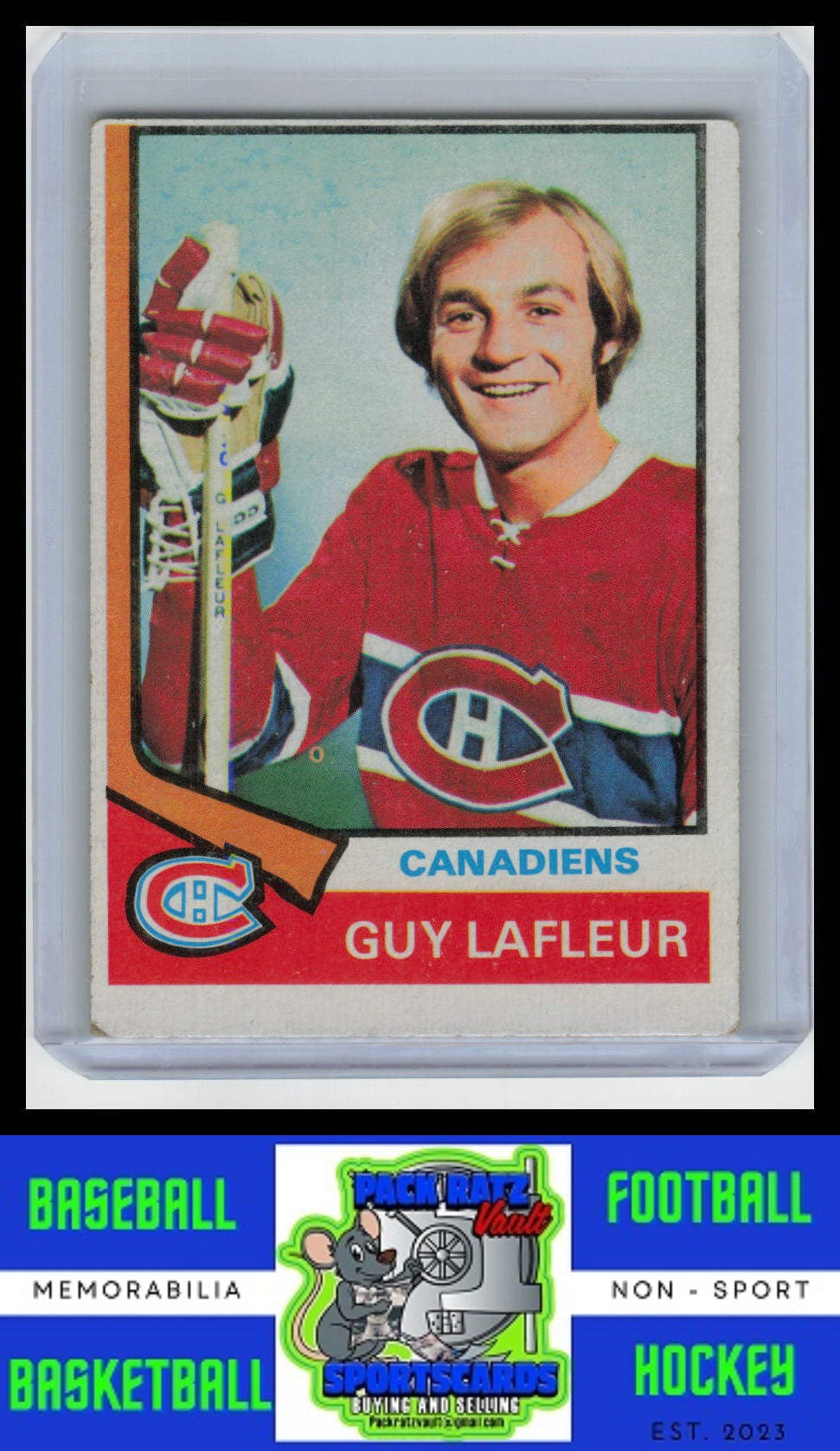 1974 Topps #232 Guy Lafleur VG/EX