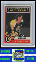 Load image into Gallery viewer, 1974 Topps #128 Ken Hodge PSA G/writing on back