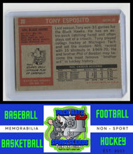 Load image into Gallery viewer, 1972 Topps #20 Tony Esposito EX+