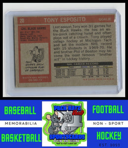 1972 Topps #20 Tony Esposito EX+