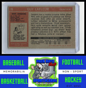 1972 Topps #79 Guy Lafleur EX+